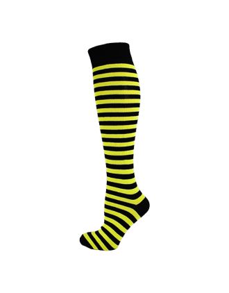Black and Yellow Thin Striped Knee High Socks