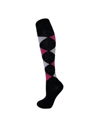 Assorted Argyle Ladies Knee High Socks