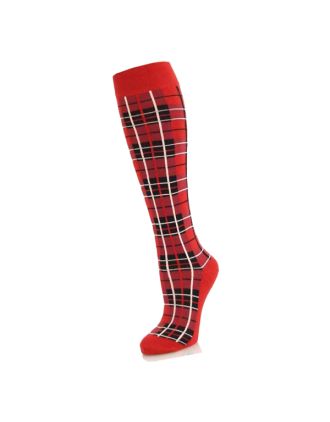 Knee High Red Tartan