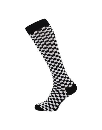 Ladies Square Design White Colour KH Socks