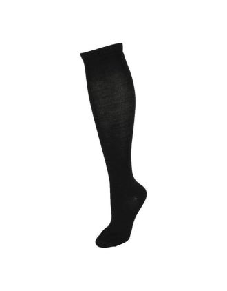 Plain Black Knee High Socks