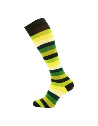 Assorted colours Thick Striped Knee High Socks SLK-3058