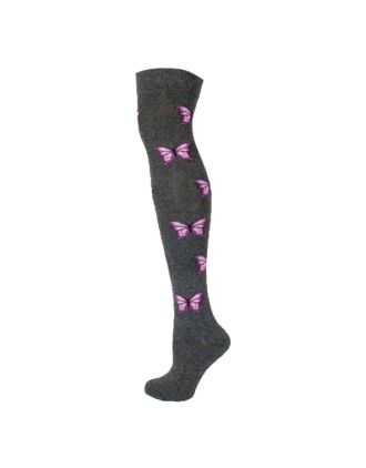 Butterfly on Dark Assorted Over the Knee Socks