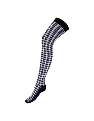 Dog Tooth on Assorted Colours Over the Knee Socks