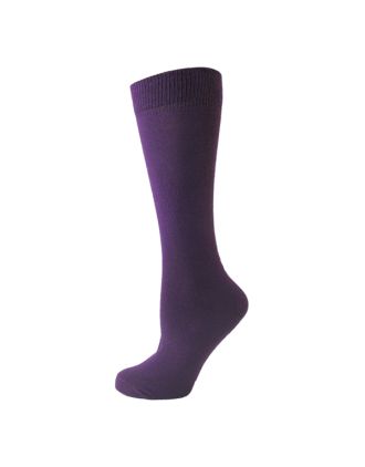 Men's Plain Purple Ankle Socks