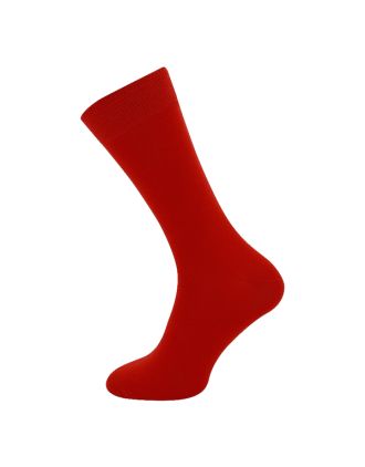 Men's Plain Red Ankle Socks