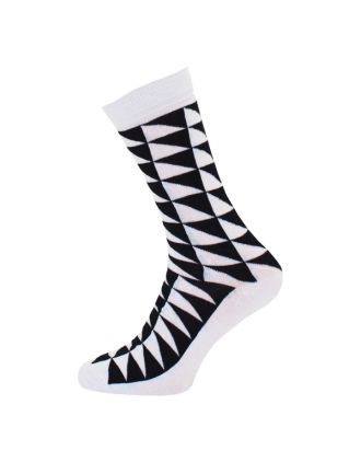Men's Assorted Triangle Design Ankle Socks