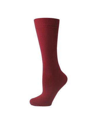 Men's Plain Cherry Red Ankle Socks