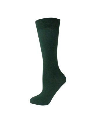 Men's Plain Dark Green Ankle Socks