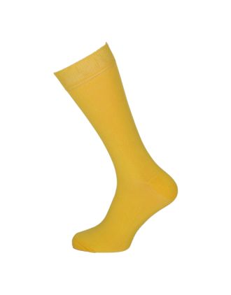 Men' s Plain Yellow Ankle Socks