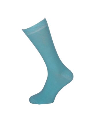 Men's Plain Capri Blue Ankle Socks