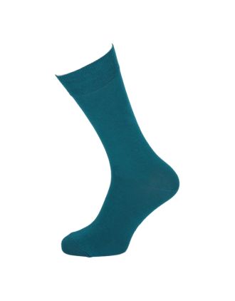Men's Plain Enamel Blue Ankle Socks