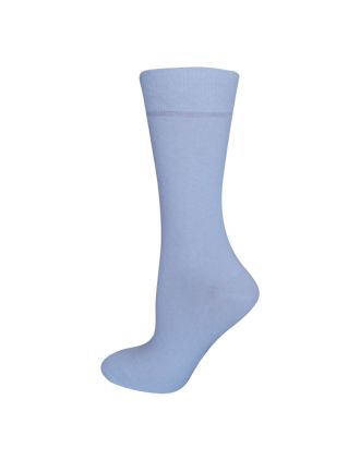 Men's Plain Skyway Blue Ankle Socks