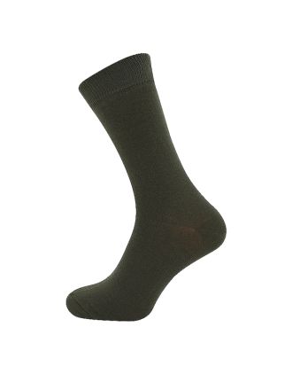 Men's Plain Forest Green Ankle Socks