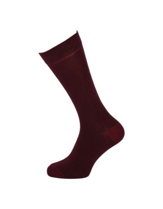 Men's Plain Zinfandel Ankle Socks