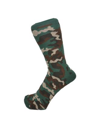Men's Ankle Green Camuflage Socks SMA-0559