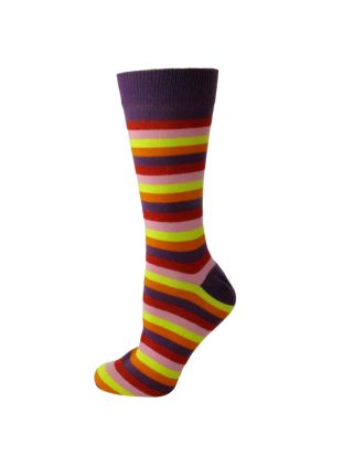 Men's Autumn Rainbow Striped Ankle Socks