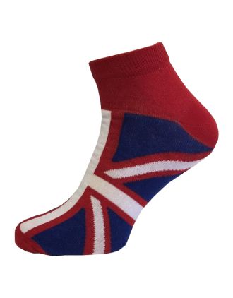 Mens Assorted Union Jack Ankle Socks