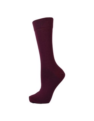 Men's Plain Deep Purple Ankle Socks