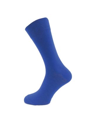 Men's Plain Royal Blue Ankle Socks
