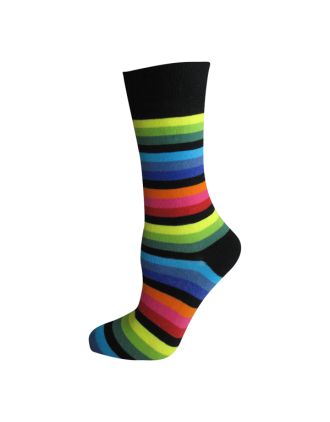 Men's New Dark Rainbow Ankle Socks