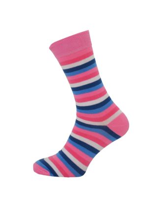 Men's Pink Rainbow Ankle Socks