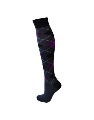 Assorted Knee High Argyle Pattern Socks