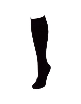 Men's Plain Black Knee High Socks