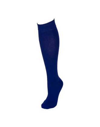 Men's Plain Royal Blue Knee High Socks