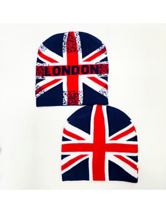 Unisex Assorted Union Jack Beanies 