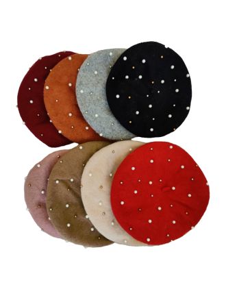 Pearl Beret Assorted