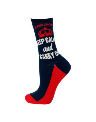 Keep Calm And Carry On Man Ankle Socks