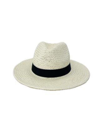 Natural Straw Hat with Band
