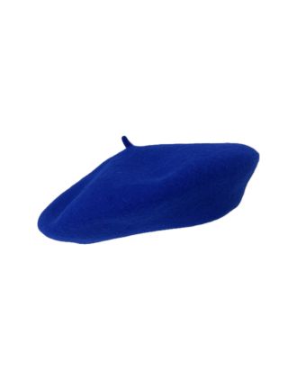 Royal Blue Wool French Beret