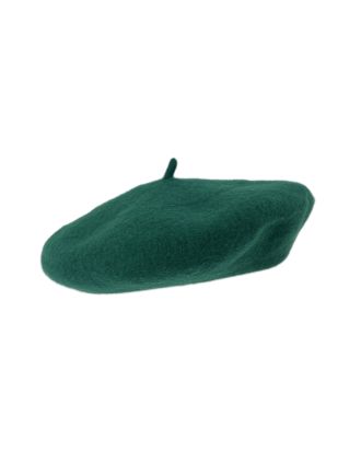 Green Wool French Beret