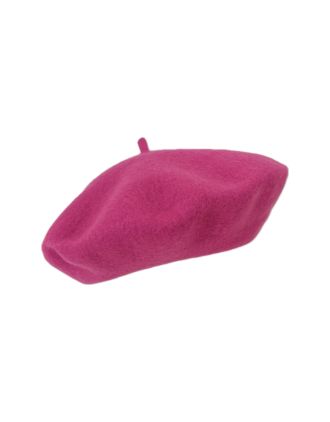 Fuchsia Wool French Beret