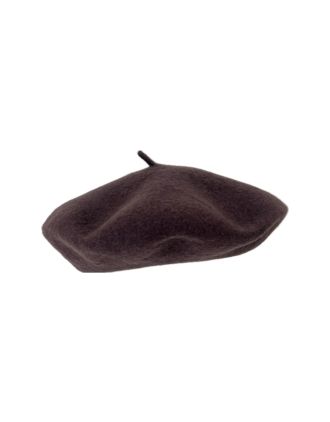 Brown Wool French Beret