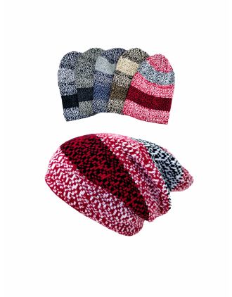 5 Unique Colourful Design Slouchy Beanies