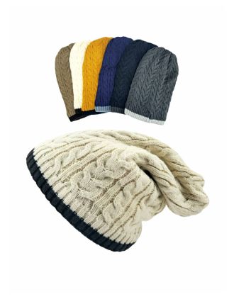 Slouch Style Beanie With Lining