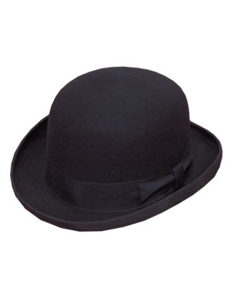 Hard Black Bowler Hat