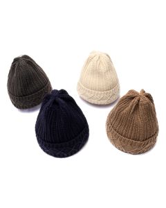 Assorted Cable Knitted Beanie with Inner Lining
