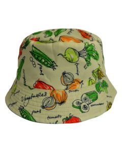 Unisex Reversible Funky Fruit Design Bucket Hats