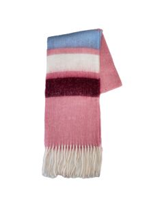Macahel Pink Base Striped Scarves