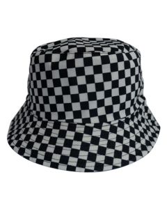 Unisex Reversible Square Design Bucket Hats