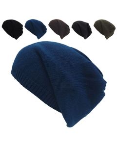 Assorted Color Long Plain Beanies