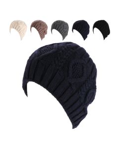Unisex Assorted Grid Design Beanie