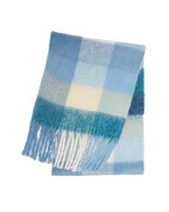 Blue Sky Check Design Scarf
