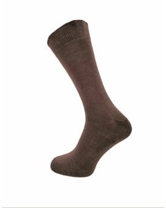 Men's Plain Brown Ankle Socks