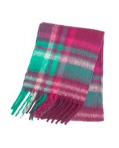 Burgundy Nature Tartan Design Scarf