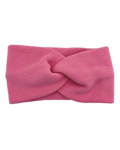 Pink Knitted Headband Bow Style